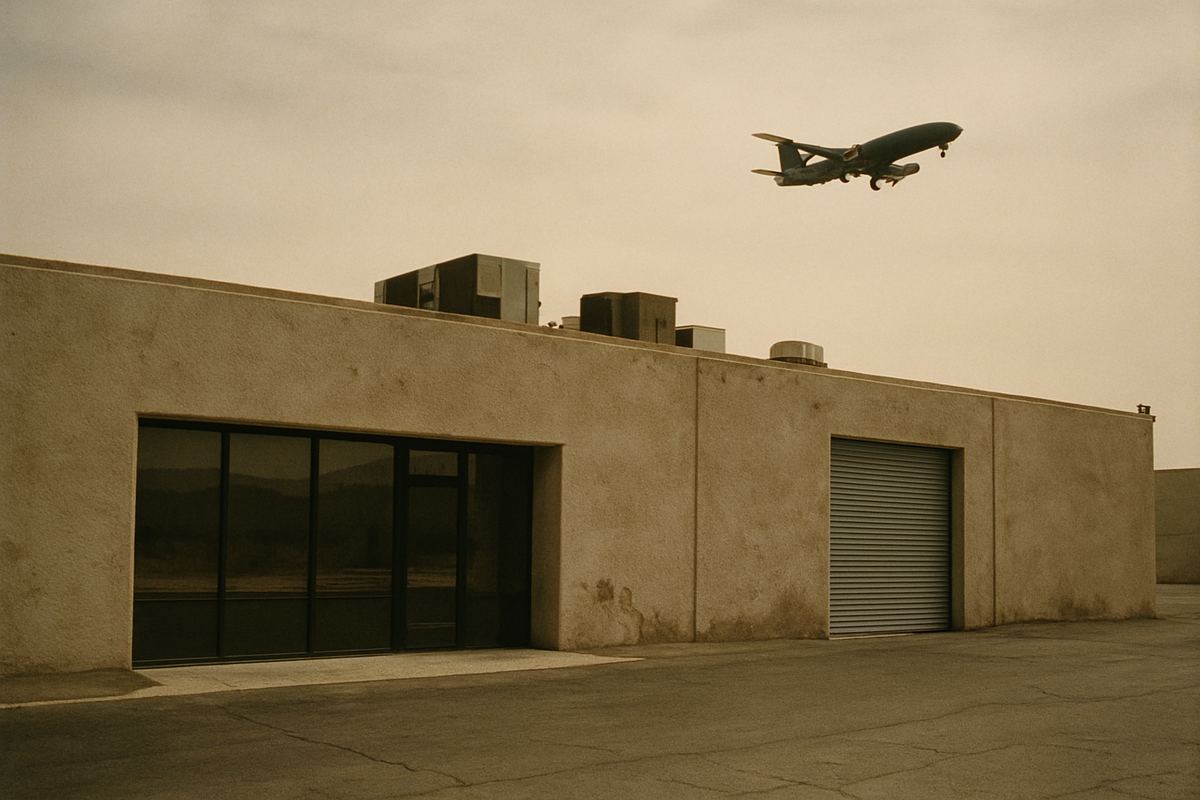 Flex office-warehouse building with rooftop HVAC near Harry Reid International Airport